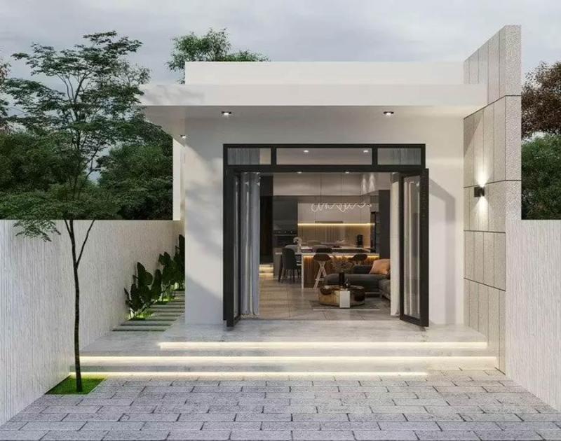 Mẫu nhà ống cấp 4 diện tích 5×20 phong cách hiện đại, tiện nghi