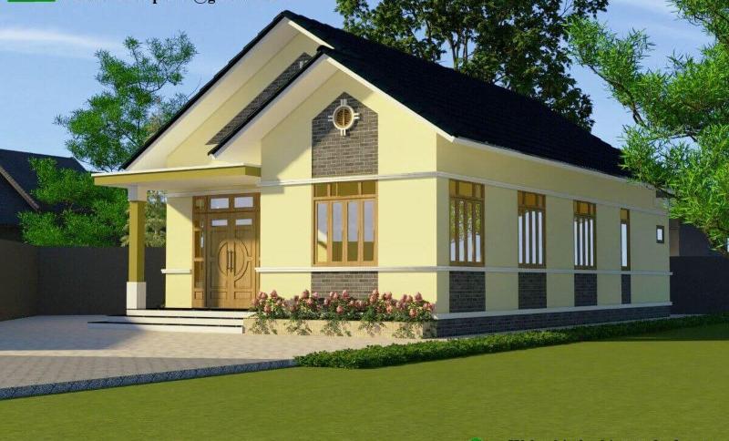 Mẫu nhà ống cấp 4 đẹp đơn giản ở nông thôn