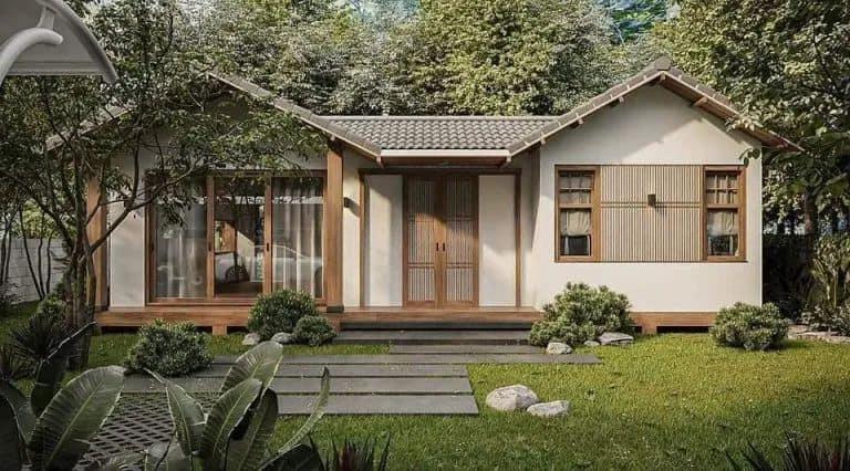 Mẫu nhà vườn chữ U mang đến không gian sống vô cùng thông thoáng