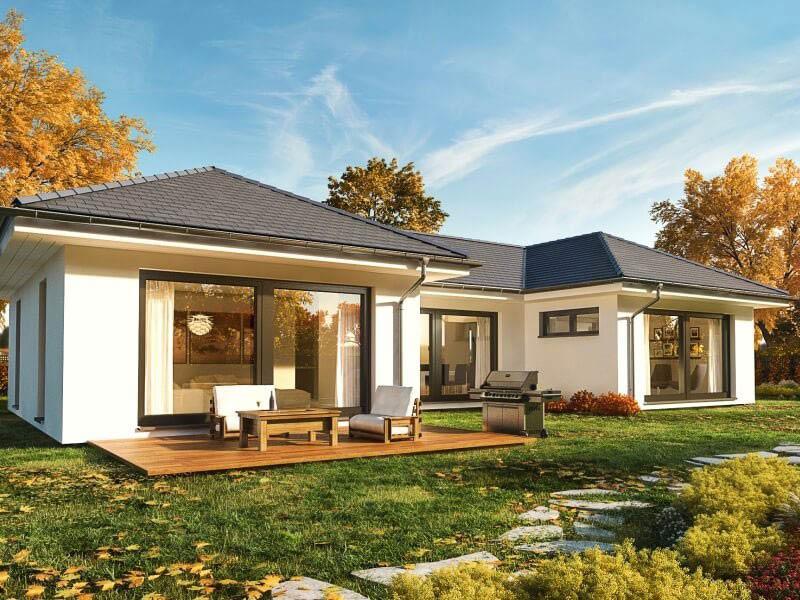 Mẫu nhà vườn hình chữ U có nét thẩm mỹ cao