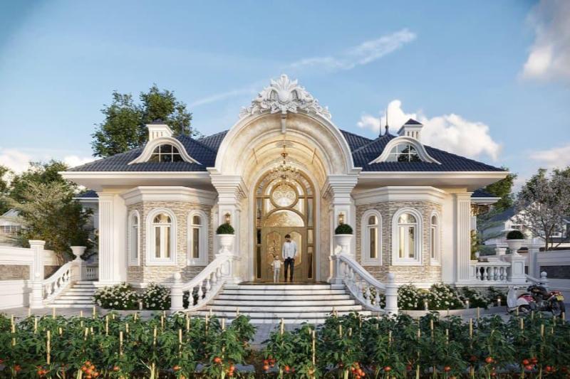 Chiêm ngưỡng thiết kế sang trọng của các mẫu nhà cấp 4 Châu Âu có sân vườn