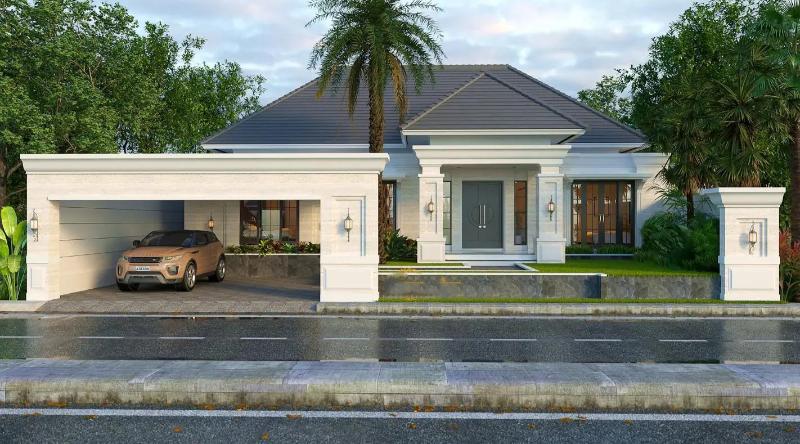 Chiêm ngưỡng thiết kế cuốn hút của mẫu nhà cấp 4 có sân vườn theo phong cách hiện đại