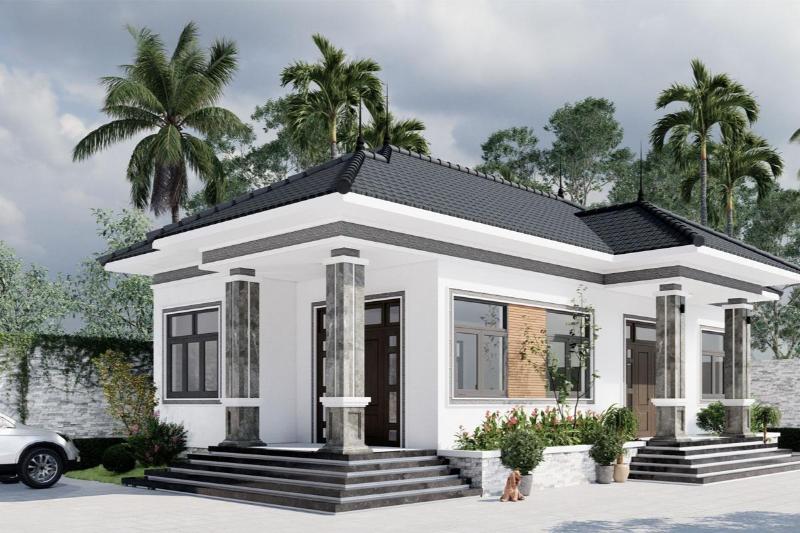 Mẫu nhà vườn cấp 4 hiện đại hữu vẻ đẹp vượt trội về phong cách kiến trúc cùng cách bố trí công năng hiệu quả