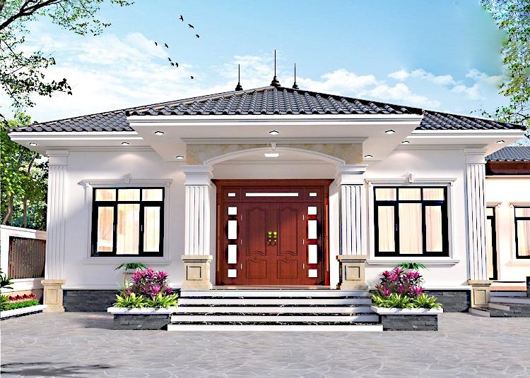 Không gian sân vườn chính là điểm nhấn của tòa bộ căn nhà