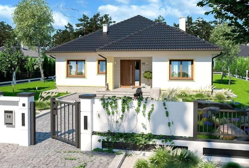 Tham khảo mẫu nhà cấp 4 sân vườn với mái Nhật hiện đại