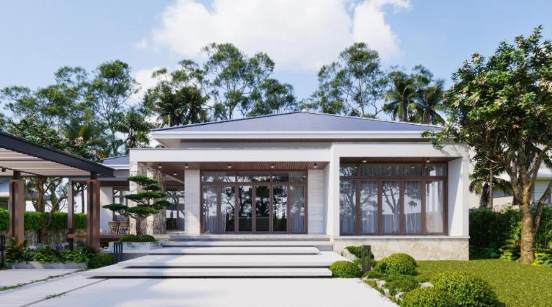 Mẫu nhà vườn cấp 4 kiểu Nhật mang đến không gian sống thanh bình, yên tĩnh