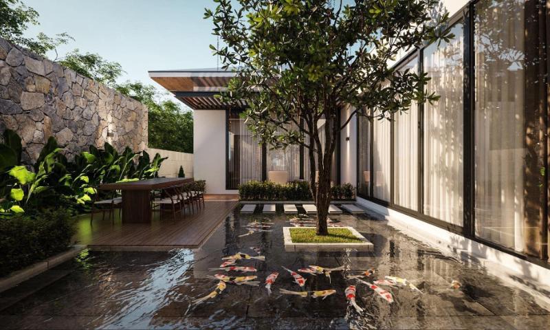 Thiết kế vô cùng sang trọng của các mẫu nhà cấp 4 nghỉ dưỡng có sân vườn