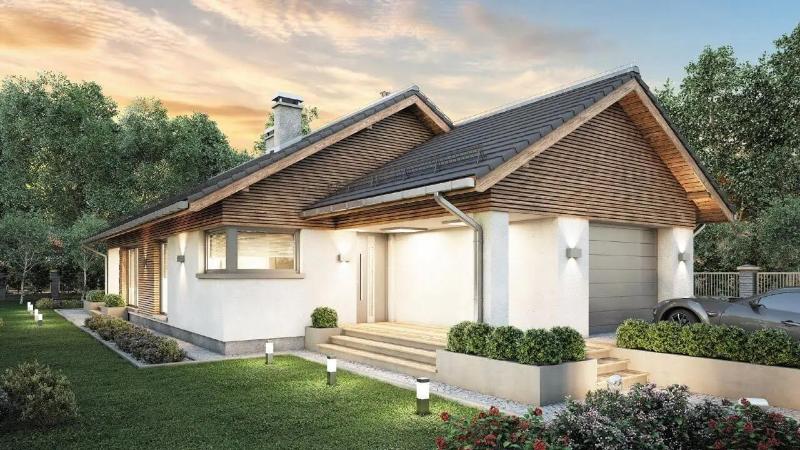 Mẫu nhà vườn cấp 4 ở nông thôn có thiết kế tối giản nhưng vô cùng nổi bật