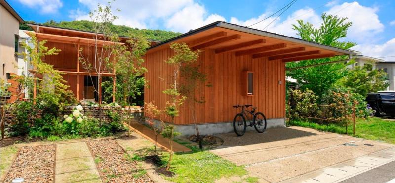 Mẫu nhà vườn diện tích nhỏ bằng gỗ đơn giản