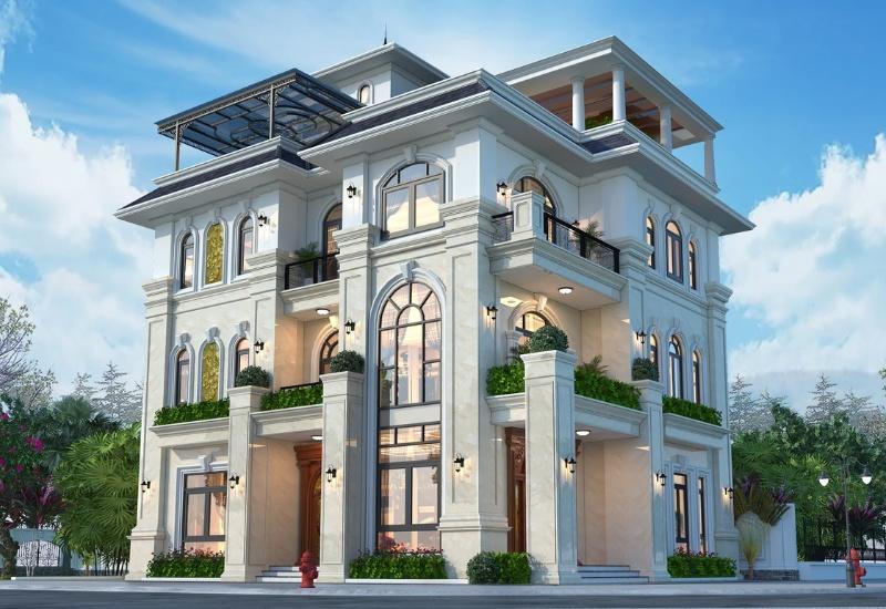 Mẫu thiết kế biệt thự 5 tầng mang phong cách hiện đại, cá tính
