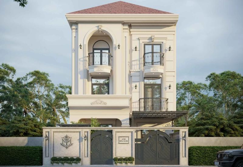 Mẫu thiết kế biệt thự mái Nhật mang vẻ đẹp tinh tế, cuốn hút