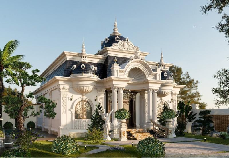 Thiết kế thi công biệt thự phong cách châu Âu