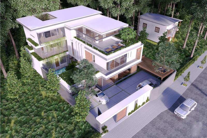 Mẫu biệt thự nhà vườn 3 tầng diện tích 300m2 hiện đại, hợp xu hướng