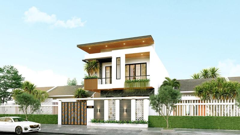 Tận dụng cây xanh cho thiết kế mặt tiền nhà phố hướng Tây