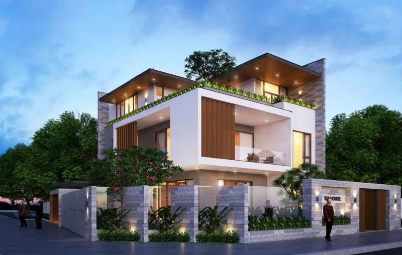 Mẫu thiết kế nhà 100m2 3 tầng sang trọng
