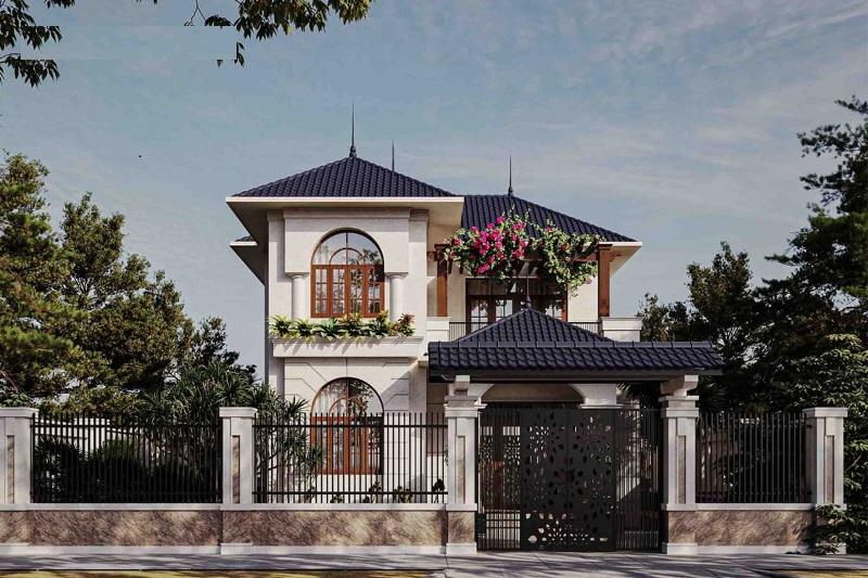 Nhà 2 tầng chữ L có khả năng thu hút được nhiều ánh sáng tự nhiên