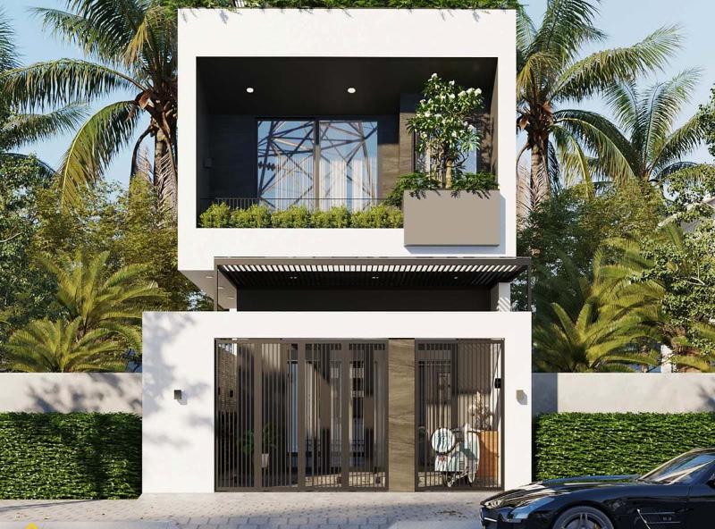Chiêm ngưỡng mẫu nhà 2 tầng 6x15 cực thu hút với kiến trúc trẻ trung