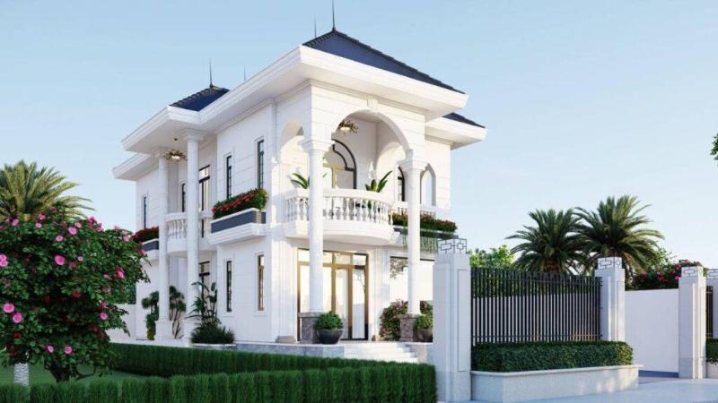 Sức hút từ các mẫu nhà 2 tầng 6x15 phong cách tân cổ điển lộng lẫy