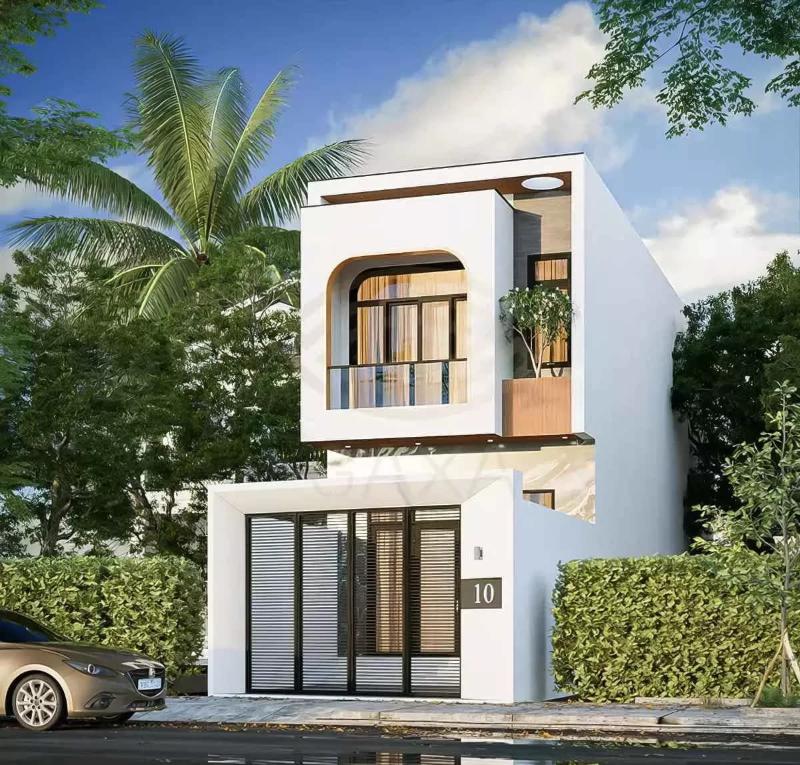 Mẫu thiết kế nhà 2 tầng 6x15 phong cách hiện đại được nhiều gia chủ lựa chọn