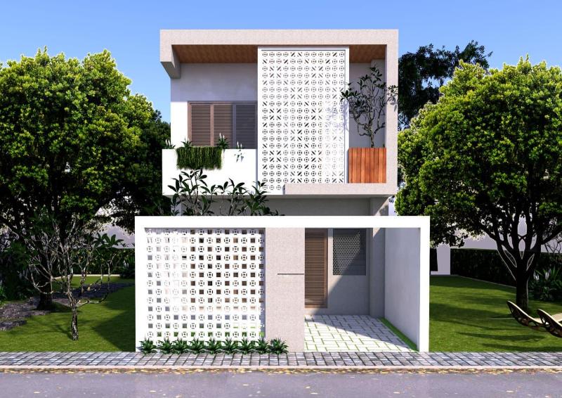 Diện tích nhà 1 trệt 1 lầu 3 phòng ngủ dành cho gia đình có từ 3 đến 4 người