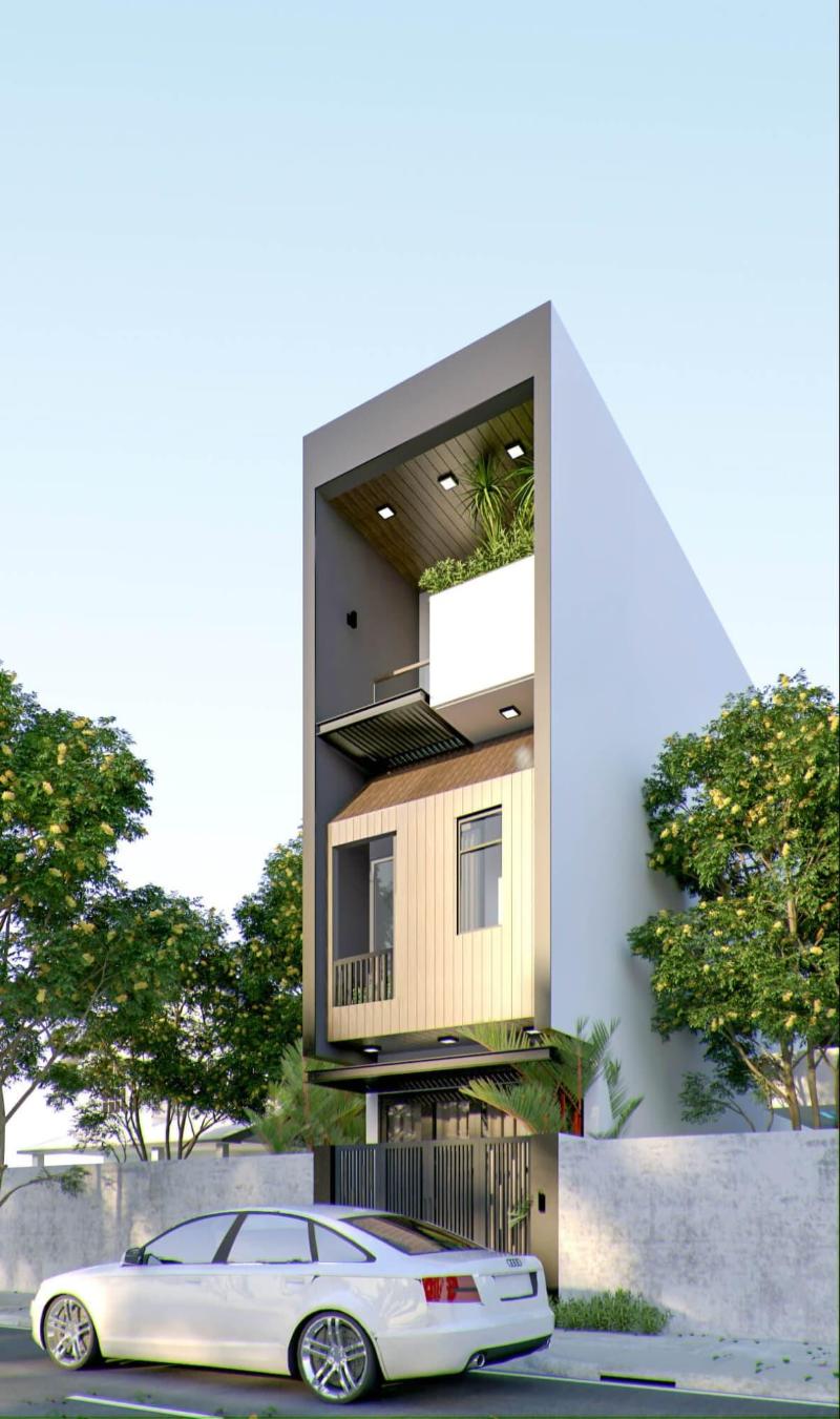 Nhà 3 tầng 3 phòng ngủ 40m2 phù hợp với đa dạng phong cách kiến trúc