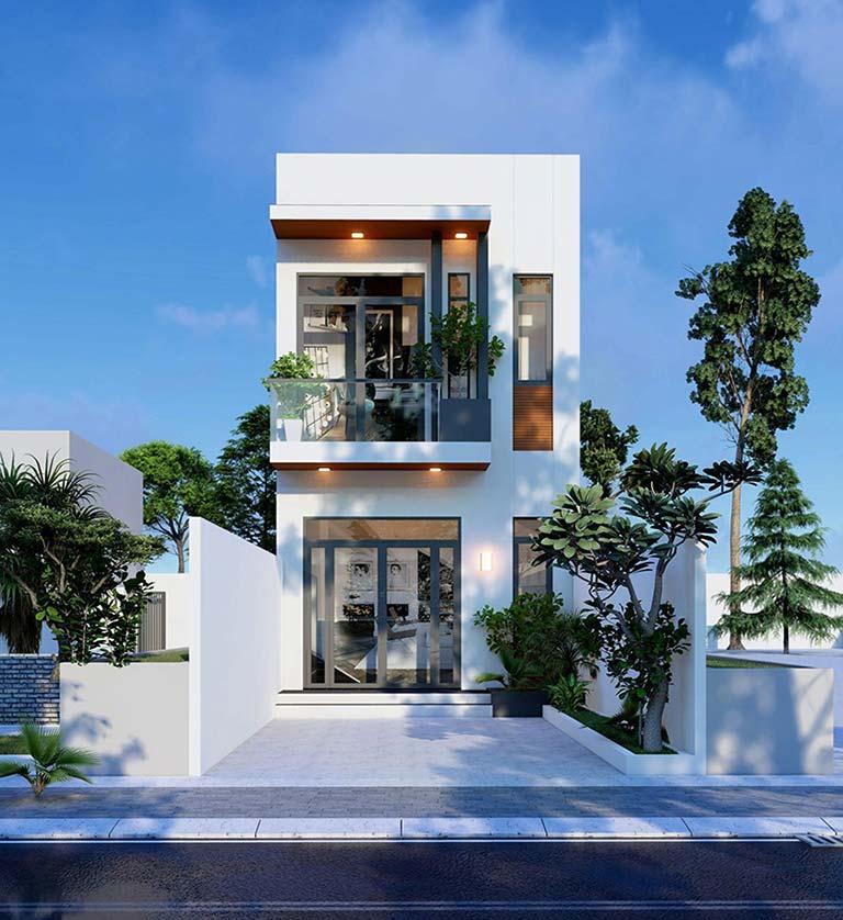 Mẫu thiết kế nhà 5x10m 2 tầng 3 phòng ngủ hiện đại, không lỗi thời