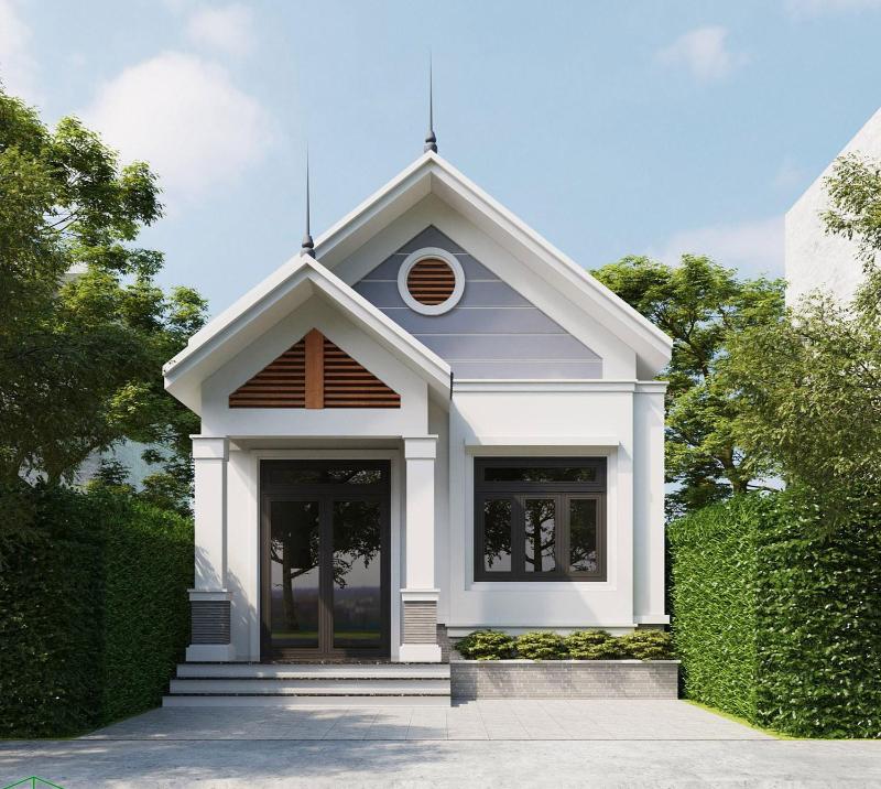 Mẫu thiết kế nhà cấp 4 mái Thái 60m2 2 phòng ngủ có độ bền cao