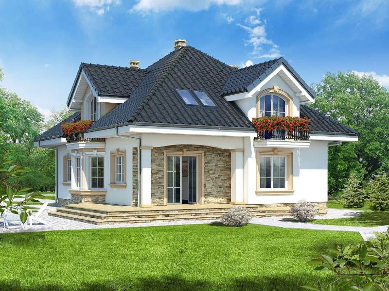 Tham khảo mẫu nhà cấp 4 60m2 2 phòng ngủ có sân vườn