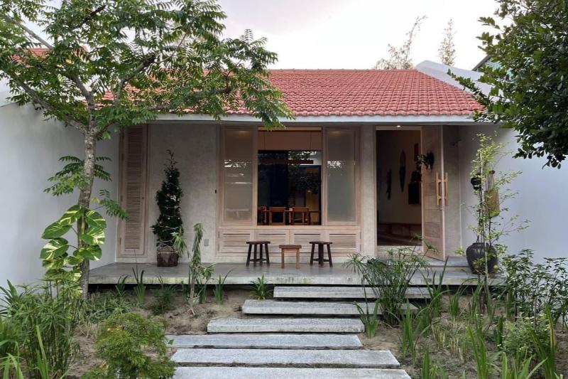 Mẫu thiết kế nhà cấp 4 phong cách truyền thống diện tích 6x12m