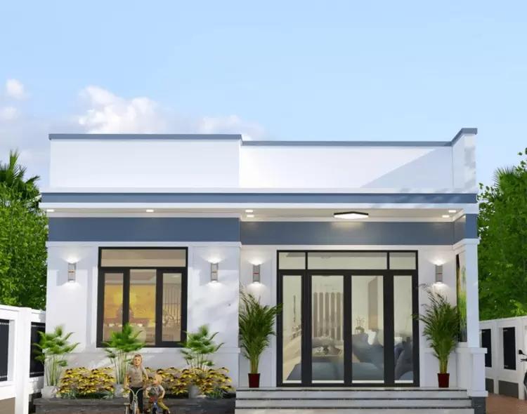 Mẫu thiết kế nhà cấp 4 6x12m mái bằng sở hữu vẻ đẹp khó lỗi thời