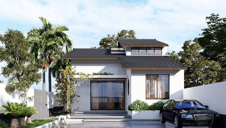 Có thể tận dụng thêm không gian sân vườn xanh mát trong khuôn viên nhà