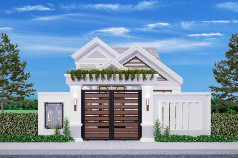 Mẫu thiết kế nhà cấp 4 ngang 6m 3 phòng ngủ dành cho những gia đình đông thành viên