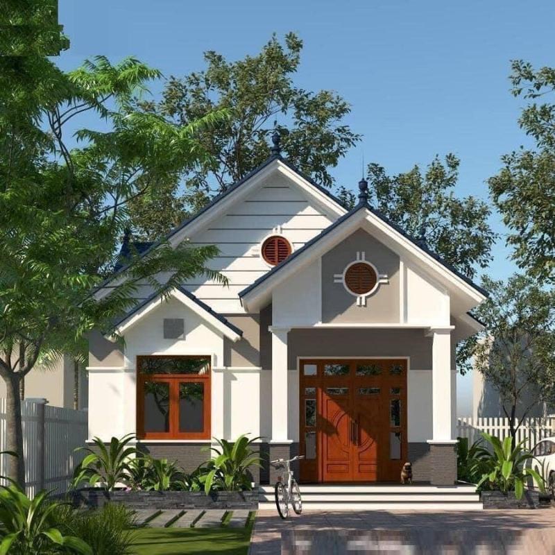 Chiêm ngưỡng mặt tiền ấn tượng của nhà cấp 4 ngang 6m 3 phòng ngủ