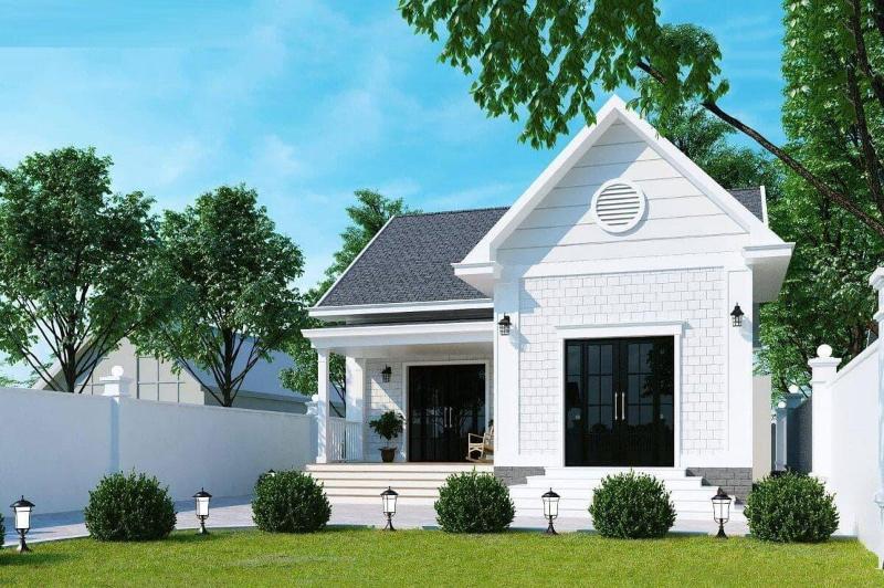 Mẫu thiết kế nhà cấp 4 ngang 6m có sân vườn sở hữu vẻ đẹp bình dị, gần gũi với thiên nhiên