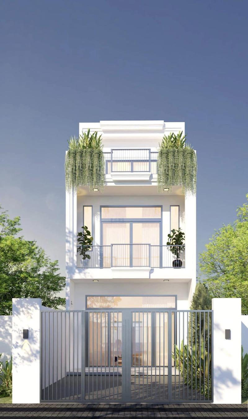 Mẫu nhà 3 tầng rộng 8m dài 12m được bố trí nhiều tiện ích khác nhau