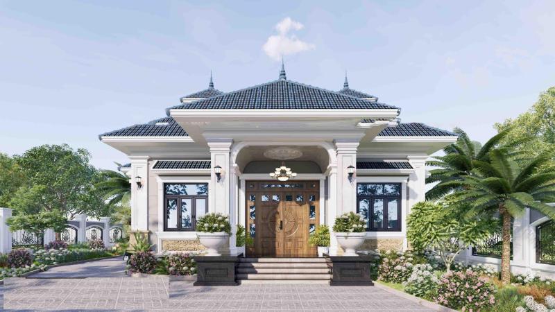 Sử dụng các tone màu nhạt để làm nổi bật kiến trúc của căn nhà