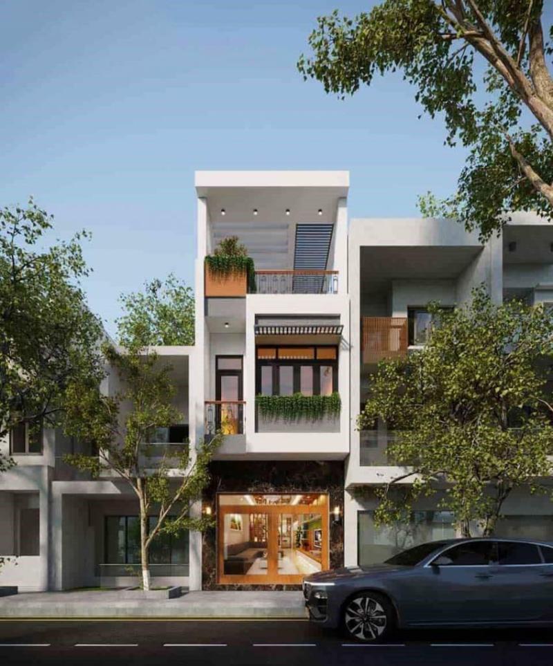 Tham khảo mẫu nhà ngang 4m dài 7m theo phong cách châu Âu