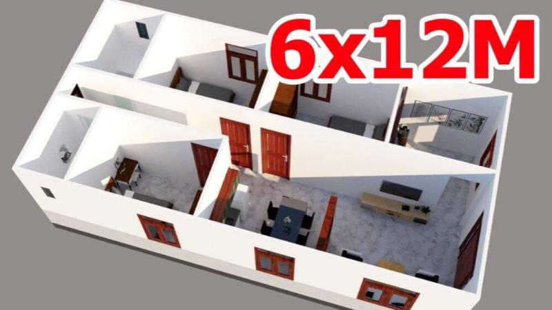 Các yêu cầu về thiết kế mặt bằng nhà ngang 6m dài 12m