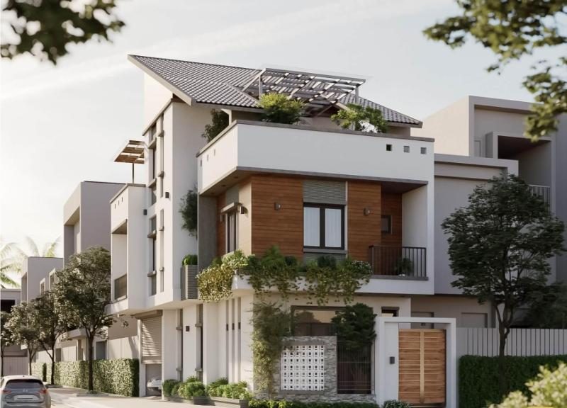 Mẫu thiết kế nhà 3 tầng ngang 6m dài 14m có diện tích sử dụng lớn