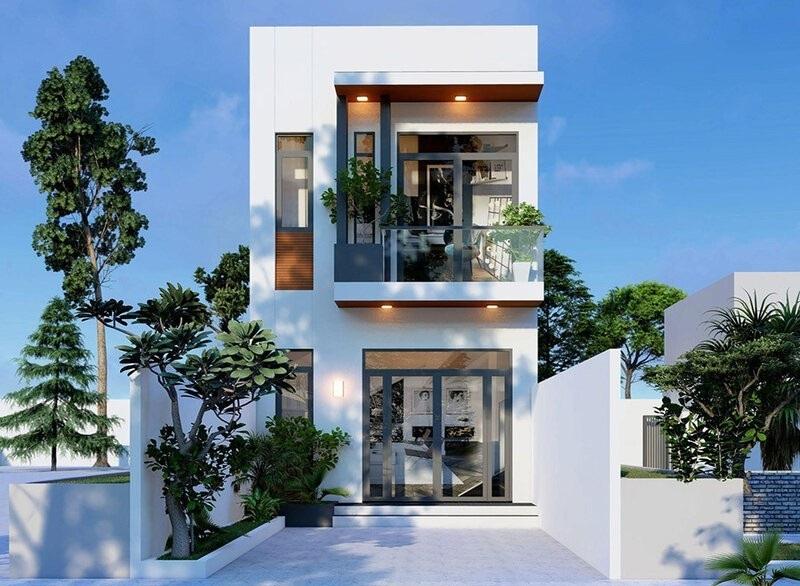 Mẫu thiết kế nhà ngang 6m dài 15m mặt tiền phong cách tối giản