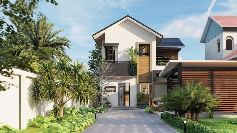 Mẫu thiết kế nhà ngang 6m dài 18m mái Thái phù hợp với khí hậu nước ta