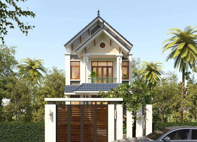 Mẫu nhà mái Thái ngang 6m dài 18m phong cách hiện đại được nhiều gia chủ lựa chọn