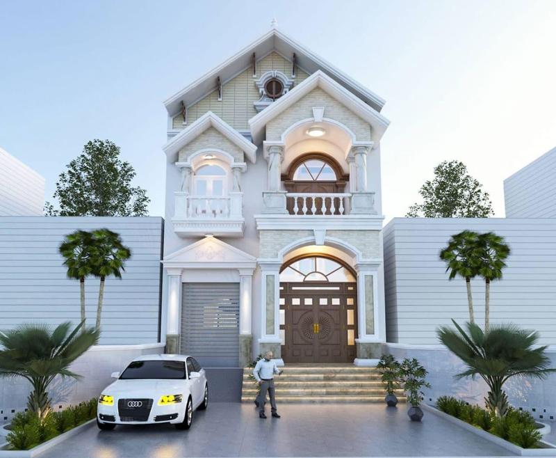 Tham khảo mẫu nhà ngang 6m dài 20m 2 tầng hiện đại