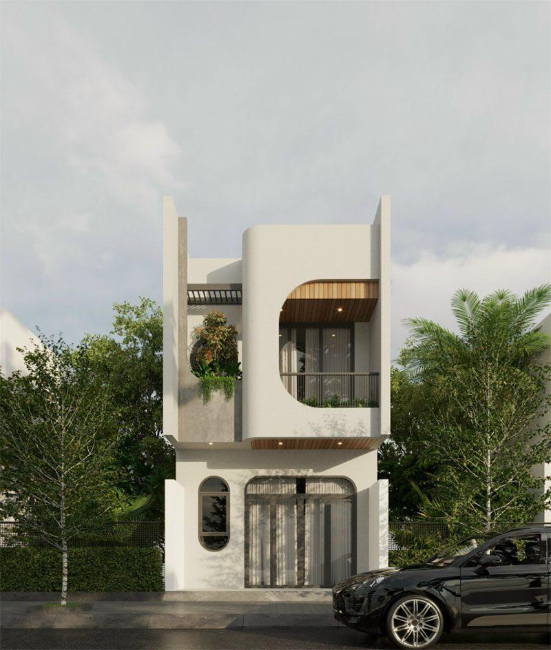 Mẫu thiết kế nhà ống 2 tầng 4.5 x15m hình hộp sở hữu nét đẹp riêng