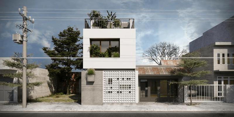 Mẫu thiết kế nhà ống 2 tầng 4.5 x15m hiện đại được nhiều gia chủ yêu thích