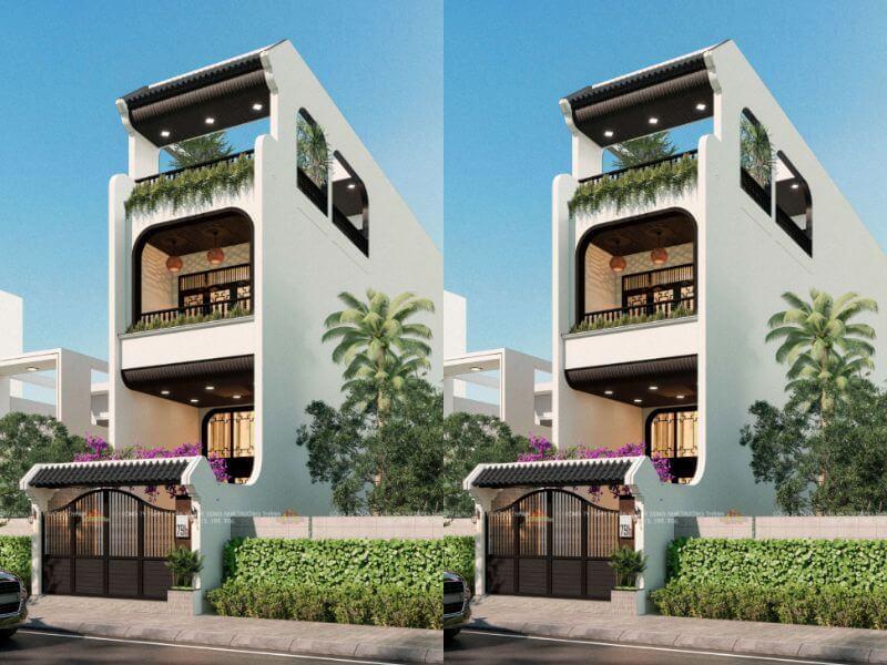 Bố trí các loại cây xanh ở khu vực ban công thêm gần gũi với thiên nhiên