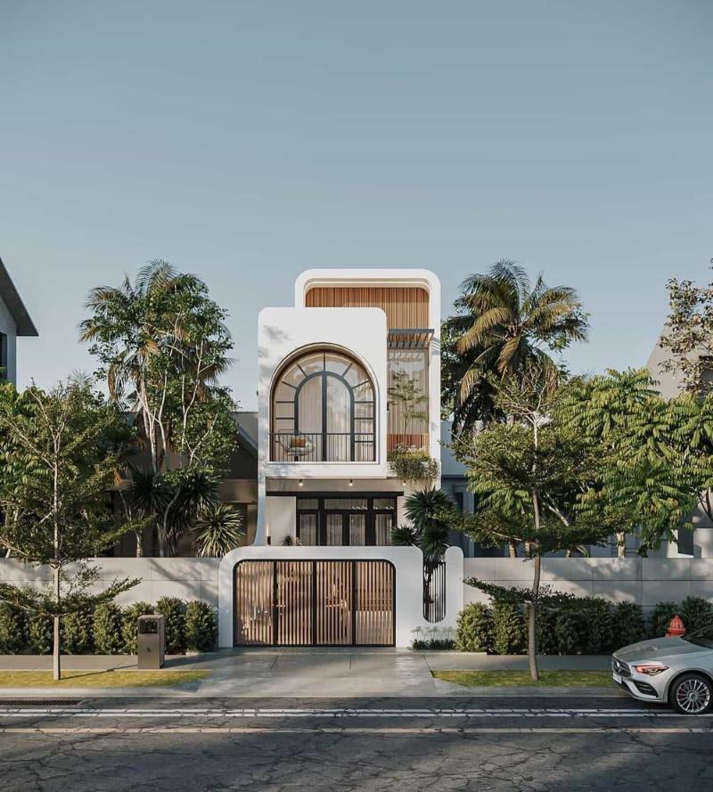 Mẫu nhà phố 4x16m mái bằng giúp tối ưu chi phí và thời gian thi công