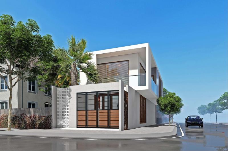 Mẫu thiết kế nhà phố 1 trệt 1 lầu 4x16m theo phong cách tối giản