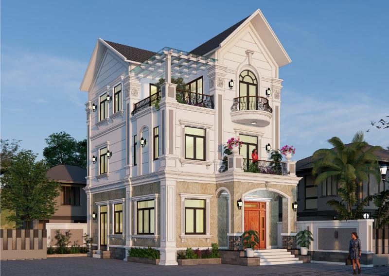 Cảnh quan sân vườn được chú trọng để mang đến không khí trong lành