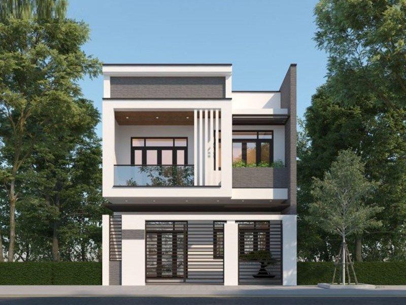 Mẫu thiết kế nhà rộng 7m dài 10m 2 tầng có diện tích rộng rãi